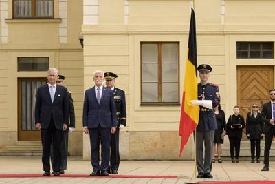 Official Visit Of King Philippe To The Czech Republic-stock-photo
