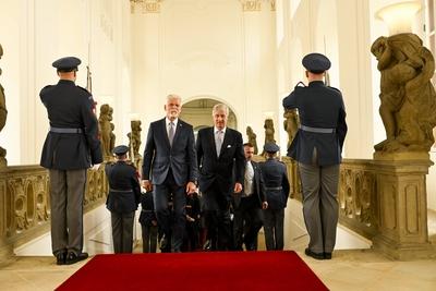 Official Visit Of King Philippe To The Czech Republic-stock-photo