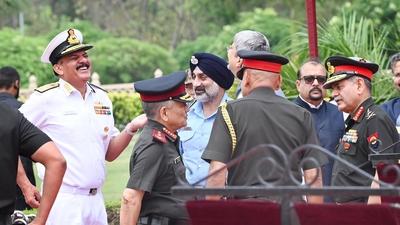Japanese Defence Minister General Nakatani Receives Guard Of Honour In Presence Of Raksha Mantri Rajnath Singh-stock-photo
