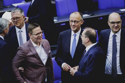 Wahl des Bundeskanzlers im Deutschen Bundestag-stock-foto