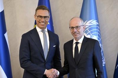 Prime Minister Luc Frieden-stock-foto