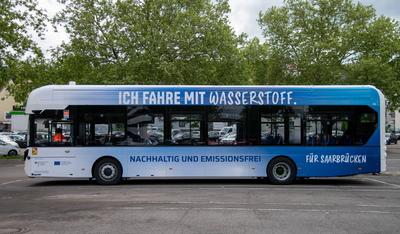 Wasserstoff Busse-stock-foto