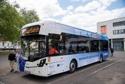 Wasserstoff Busse-stock-foto