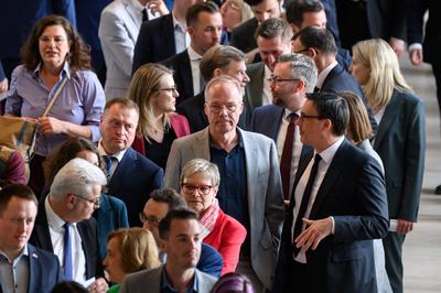 Berlin, Kanzlerwahl im Bundestag-stock-foto