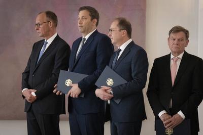 Ernennung, Bundeskanzler, Bundeskabinett-stock-foto