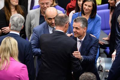 Berlin, Kanzlerwahl im Bundestag-stock-foto