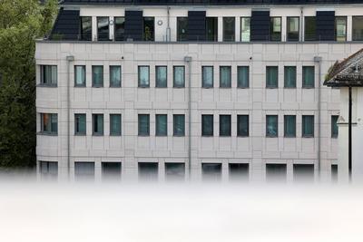 Johann-Moritz-Quartier in Siegen-stock-foto
