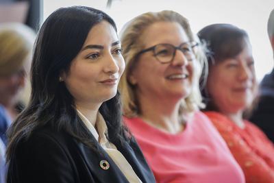 Amtsuebergabe Bundesministerin fuer wirtschaftliche Zusammenarbeit und Entwicklung-stock-foto