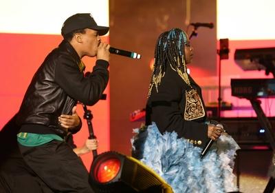 RECORD DATE NOT STATED Singer Lauryn Hill s show at Chic Show celebrating 50 years of Black Music in Sao Paulo Sao Paulo-stock-photo