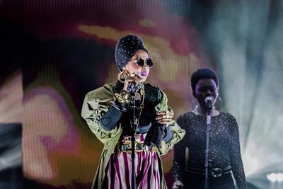 Lauryn Hill live in Copenhagen, Denmark Denmark, Copenhagen - December 8, 2018. The American singer and songwriter Laury-stock-photo