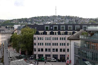 Johann-Moritz-Quartier in Siegen-stock-foto