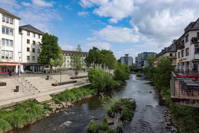 Innenstadt in Siegen-stock-photo