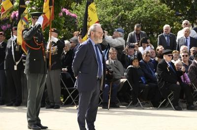 Commemoration End WWII-stock-foto