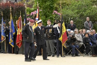 Commemoration End WWII-stock-foto