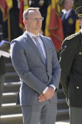 Commemoration End WWII-stock-foto