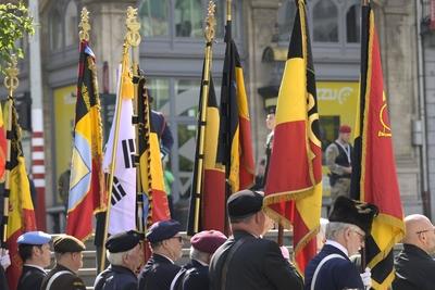 Commemoration End WWII-stock-foto