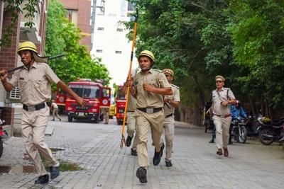 Civil Defence Mock Drills Conducted Across Country-stock-foto