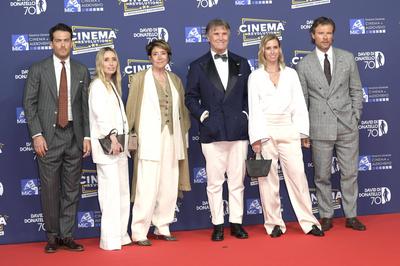 Brunello Cucinelli mit Familie-stock-photo