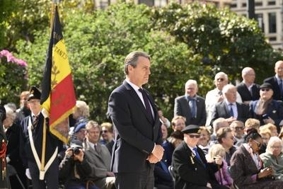 Commemoration End WWII-stock-foto