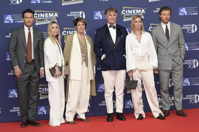 Brunello Cucinelli mit Familie-stock-photo