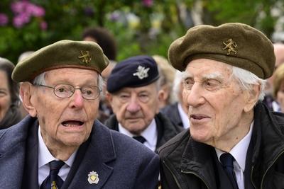 Commemoration End WWII-stock-photo
