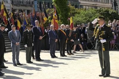 Commemoration End WWII-stock-foto