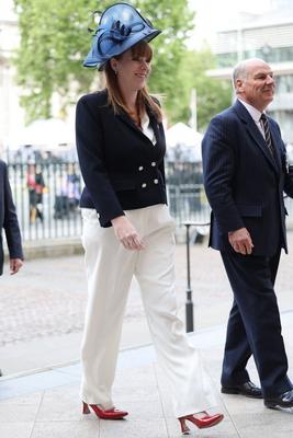 UK Royals at a Service of Thanksgiving to mark VE Day 80-stock-photo