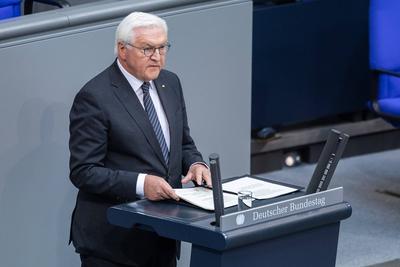 Gedenkstunde zum 80. Jahrestag des Endes des Zweiten Weltkrieges-stock-photo
