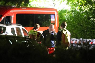 Schusswechsel mit Sturmgewehr - Polizei schie?t 26-j?hrigen Mann in Billerbeck an - 26-j?hriger schwer verletzt-stock-foto