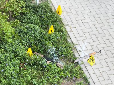 Schusswechsel mit Sturmgewehr - Polizei schie?t 26-j?hrigen Mann in Billerbeck an - 26-j?hriger schwer verletzt-stock-foto