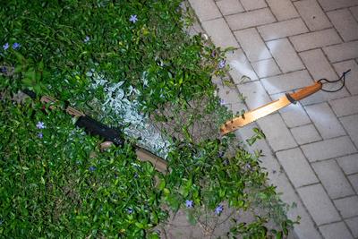 Schusswechsel mit Sturmgewehr - Polizei schie?t 26-j?hrigen Mann in Billerbeck an - 26-j?hriger schwer verletzt-stock-foto