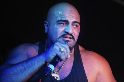 Xatar bei seinem ersten Konzert nach seiner Haftstrafe f?r einen ?berfall auf einen Geldtransporter-stock-foto