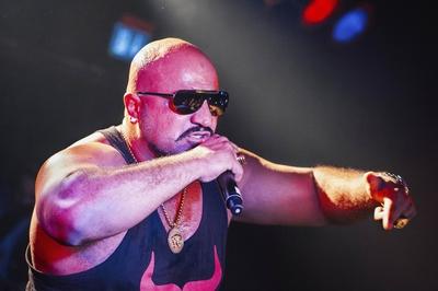Xatar bei seinem ersten Konzert nach seiner Haftstrafe f?r einen ?berfall auf einen Geldtransporter-stock-foto