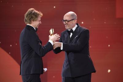 Tim Fehlbaum Â· SEPTEMBER 5 BESTE REGIE bei Verleihung DEUTSCHER FILMPREIS 2025 in Berlin *** Tim Fehlbaum Â- SEPTEMBER-stock-foto