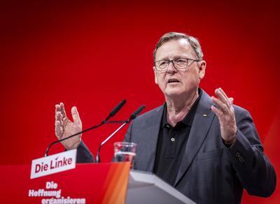 Bodo Ramelow Parteitag DIE LINKE-stock-foto