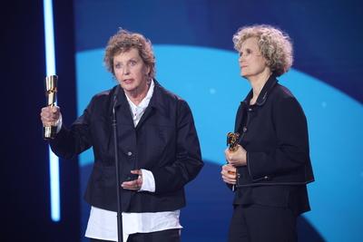 Iris Berben und PETRA KELLY ACT NOW! Produktion: Birgit Schulz âˆ™ Bildersturm Filmproduktion / Regie: Doris Metz BESTER-stock-photo