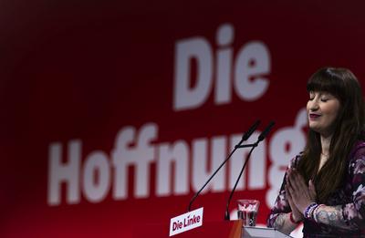 Heidi Reichinnek Parteitag DIE LINKE-stock-foto