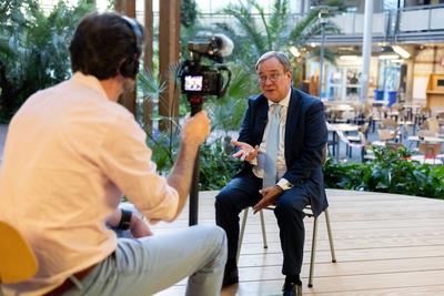 Armin Laschet beim Bornheimer Ortsgespr?ch - 09.05.2025-stock-foto