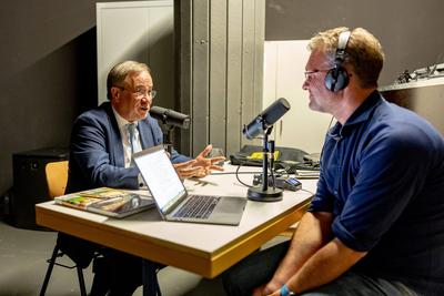 Armin Laschet beim Bornheimer Ortsgespr?ch - 09.05.2025-stock-foto