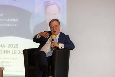 Armin Laschet beim Bornheimer Ortsgespr?ch - 09.05.2025-stock-foto