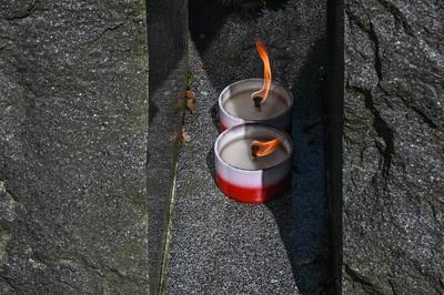 2025 - 80.Gedenktag der Befreiung des KZ-Lagers Ebensee vom Nazi-Terror, am 10.05.25-stock-foto