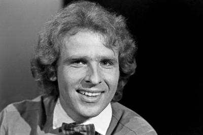 Der deutsche Radio und Fernsehmoderator Thomas Gottschalk zu Gast bei Joachim Fuchsberger in dessen-stock-foto