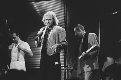 Thommys Pop-Show - 16.12.1983 - Der Showmoderator und deutsche Radio- und Fernsehmoderator sowie Schauspieler Thomas Got-stock-foto