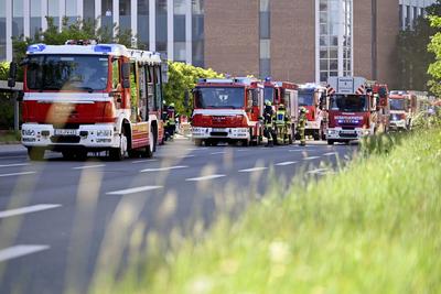 Katastrophenschutz?bung L?wenzahn-stock-foto
