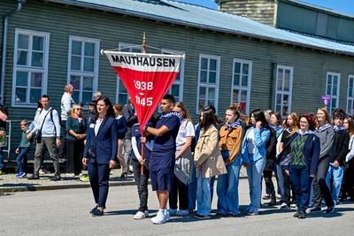 AUT, Internationale Gedenk- und Befreiungsfeier KZ Mauthausen 2025-stock-photo