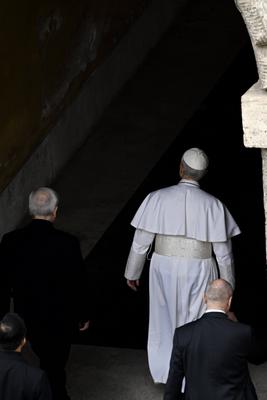 ITALY - REL - Italy, Rome,2025-05-11 Pope Leo XIV enters the Holy Office at the Vatican.-stock-photo