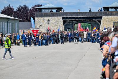 AUT, Internationale Gedenk- und Befreiungsfeier KZ Mauthausen 2025-stock-photo