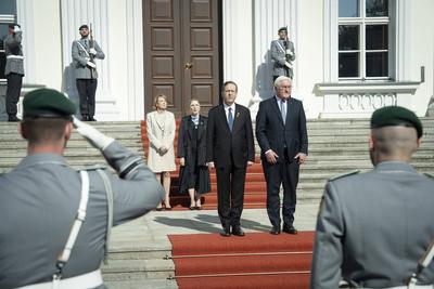 Staatsbesuch, Bundespr?sident, Pr?sident, Israel, Isaac Herzog-stock-foto