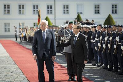 Staatsbesuch, Bundespr?sident, Pr?sident, Israel, Isaac Herzog-stock-foto