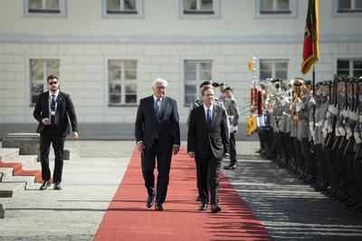 Staatsbesuch, Bundespr?sident, Pr?sident, Israel, Isaac Herzog-stock-foto
